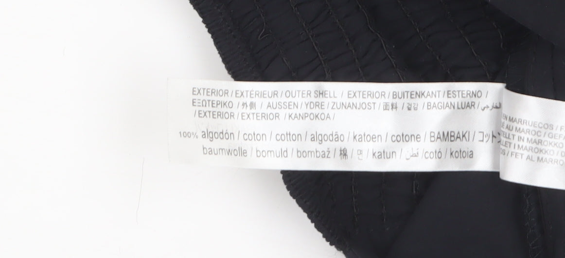 Bershka Women's Black 100% Cotton Strapless Camisole Top Size 12
