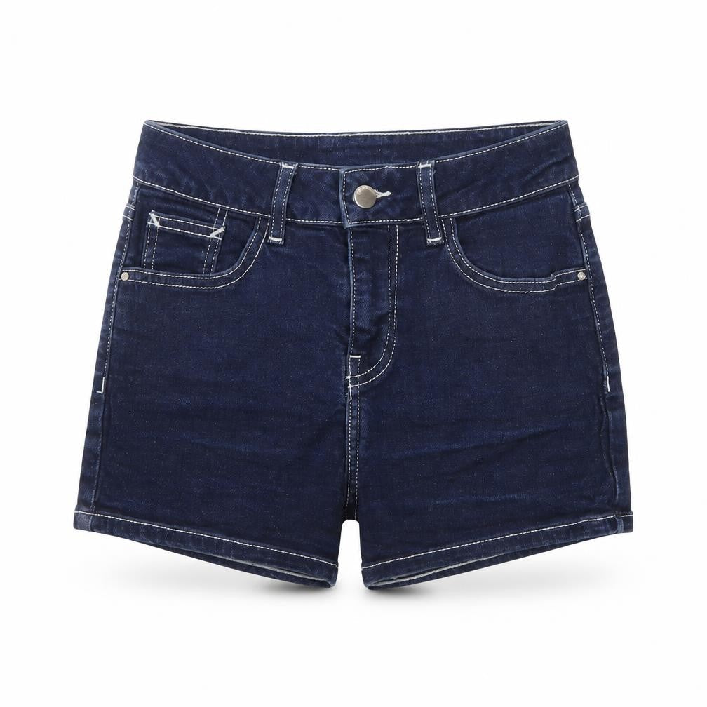 River Island Women Blue Denim High Rise Hot Pants Size 8