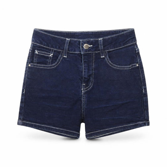 River Island Women Blue Denim High Rise Hot Pants Size 8