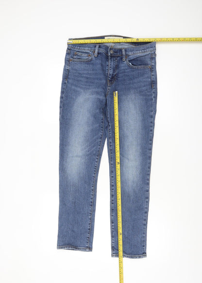 Gap Women’s Blue 10 Straight Jeans 28S Stretch Denim