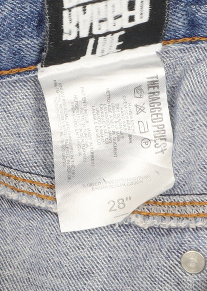 The Ragged Priest Women’s Blue Wide-Leg High-Rise Jeans Size 28