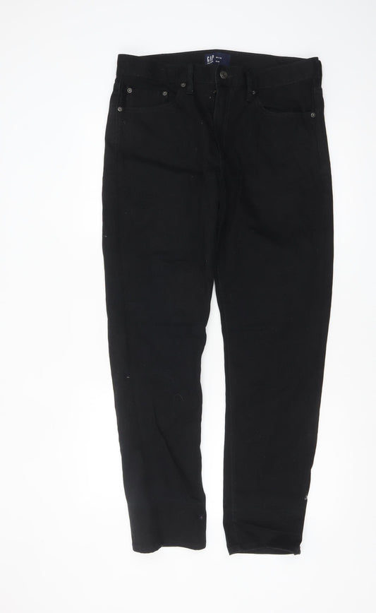 GAP Mens Black Slim Fit Denim Jeans 33x32 Classic Style