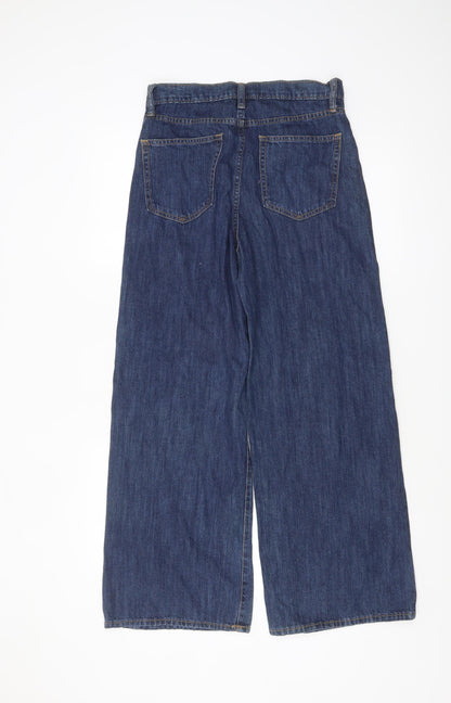 GAP Women’s Blue Wide-Leg Regular Fit Jeans Size 4