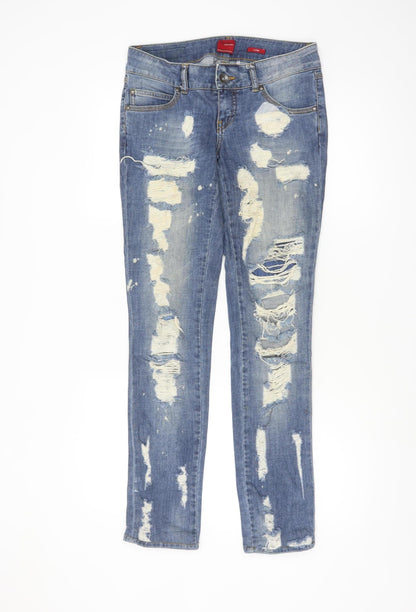 Vero Moda Women’s Blue Distressed Skinny Jeans W28 L34