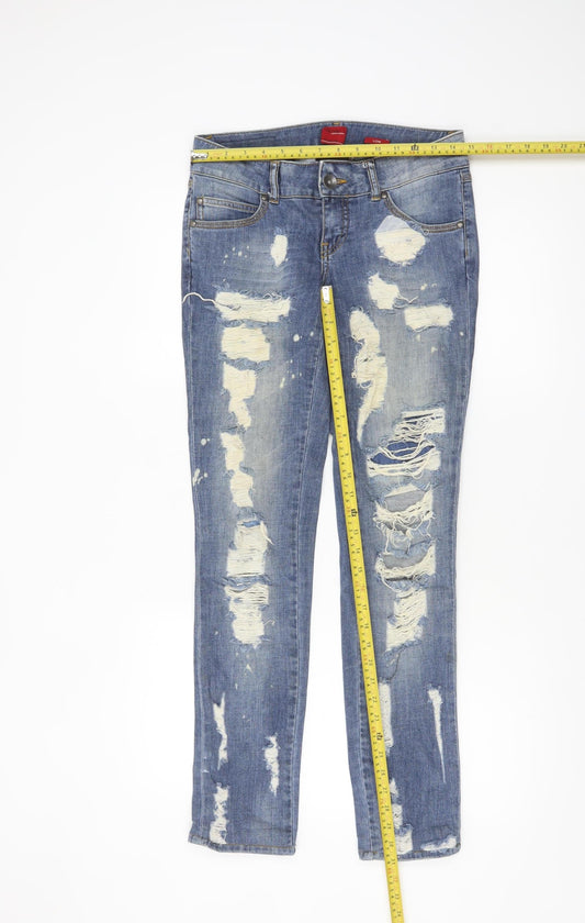Vero Moda Women’s Blue Distressed Skinny Jeans W28 L34