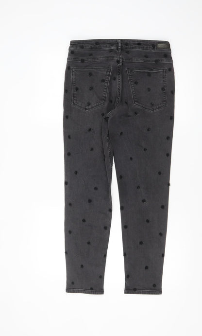 Maison Scotch Women's Grey Polka Dot Skinny Jeans Size 26