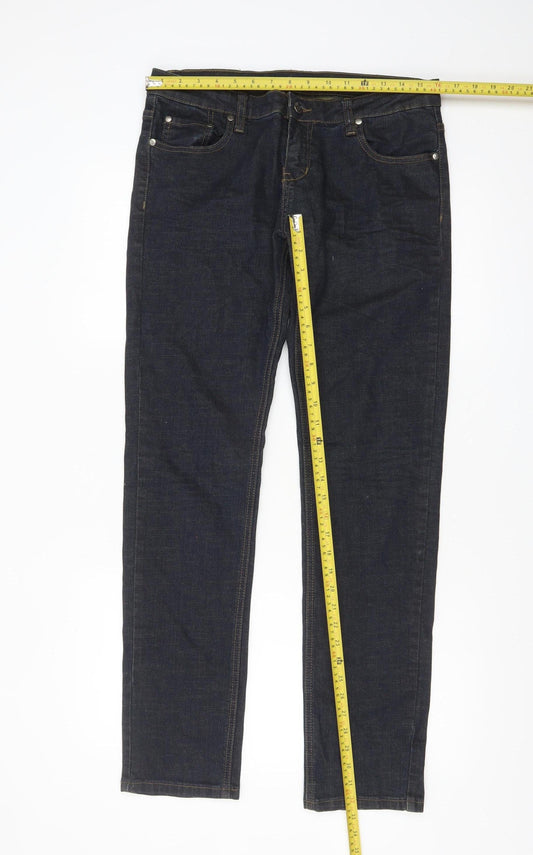 Armani Jeans Men's Blue Straight Denim Jeans Size 26 Regular Fit
