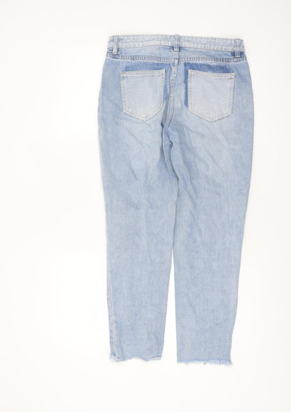 Next Women’s Blue Relaxed Ankle Jeans Size 8 Tall