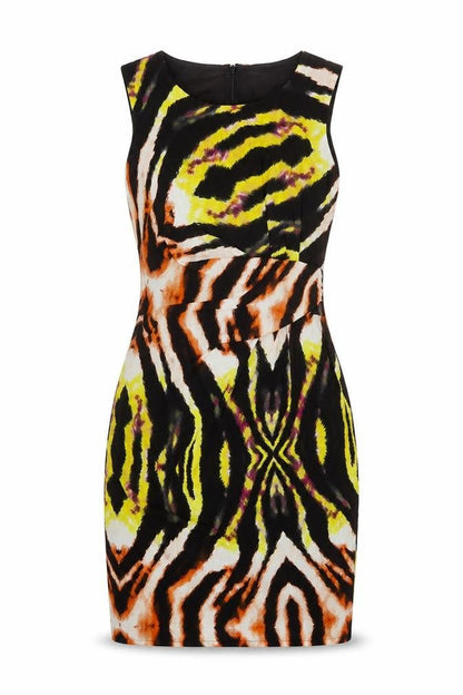 Marks & Spencer Women Multicoloured Size 12 Sleeveless Bodycon Dress