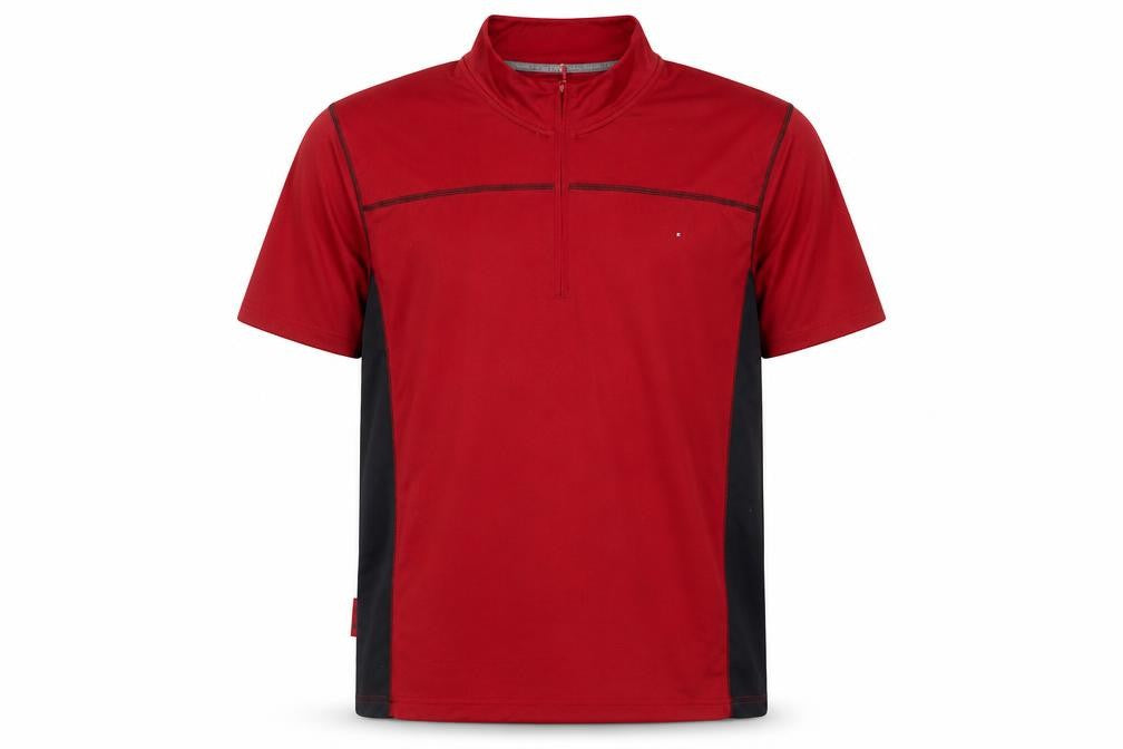 Mountain Warehouse Men’s Red XL Quick Dry 1/4 Zip Active T-Shirt