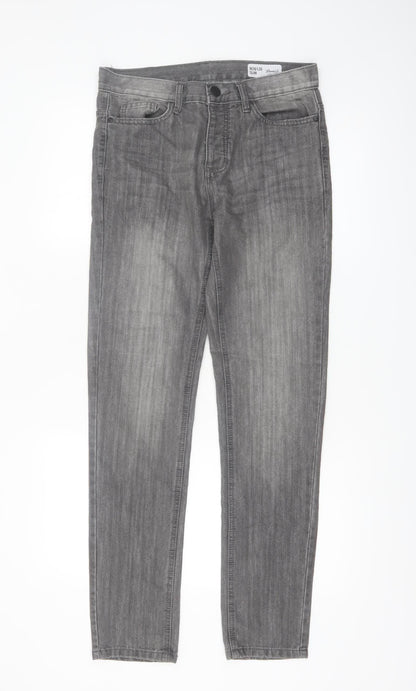 Denim Co. Men’s Grey Slim Fit Jeans W28 L30 Denim Stretch