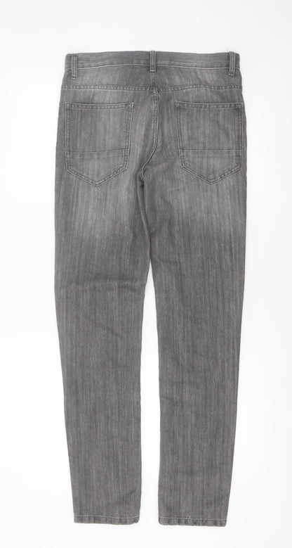 Denim Co. Men’s Grey Slim Fit Jeans W28 L30 Denim Stretch