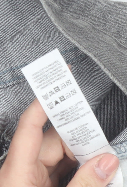 Denim Co. Men’s Grey Slim Fit Jeans W28 L30 Denim Stretch