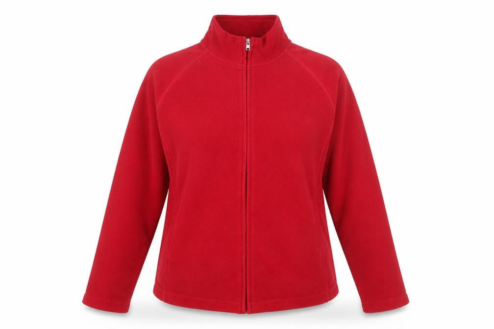 Dunnes Women's Red Fleece Full Zip Jacket Size 16