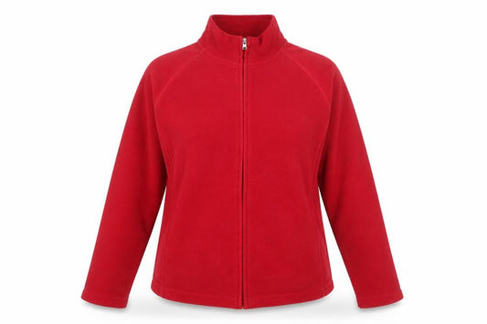 Dunnes Women's Red Fleece Full Zip Jacket Size 16