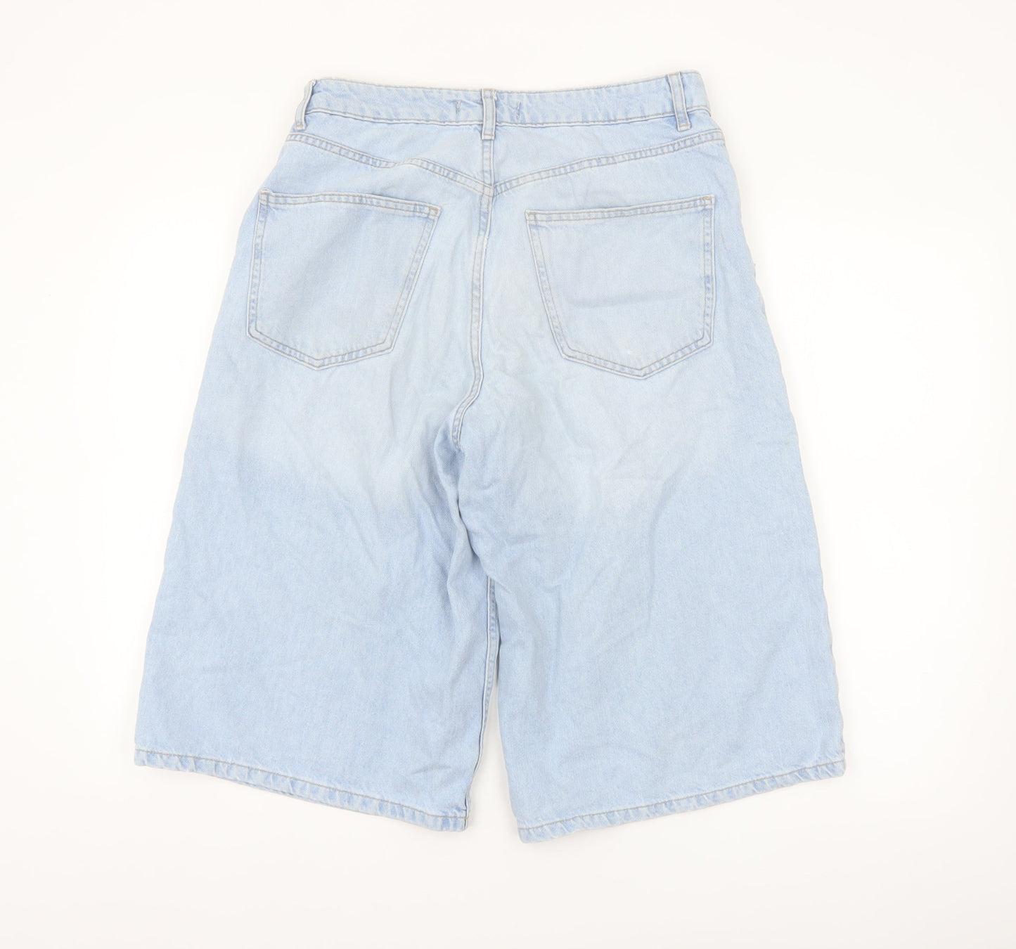 Denim Co. Women Blue Size 12 Bermuda Denim Shorts