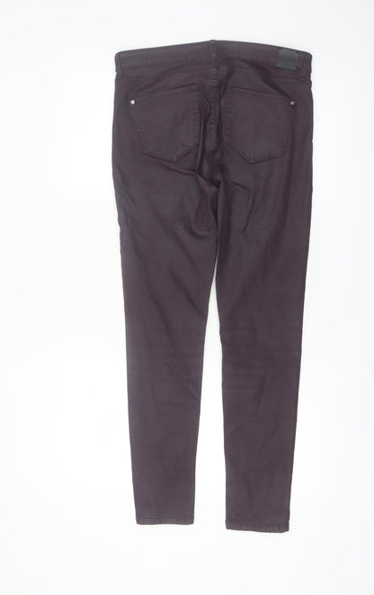 Mango Women Brown Cotton Stretch Skinny Jegging Size 10