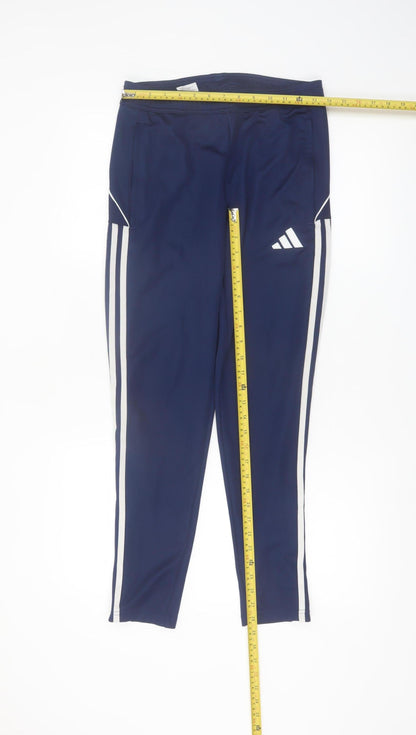 Adidas Men's Blue Slim Fit Jogger Trousers Size S