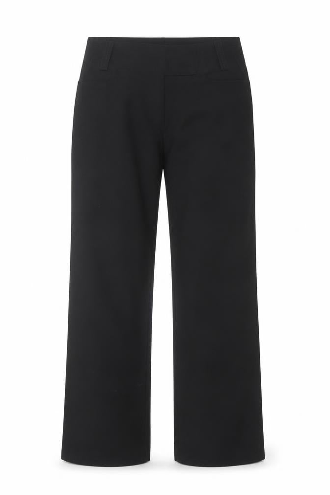 Ambiance Women's Black Stretch Straight Trousers Size L