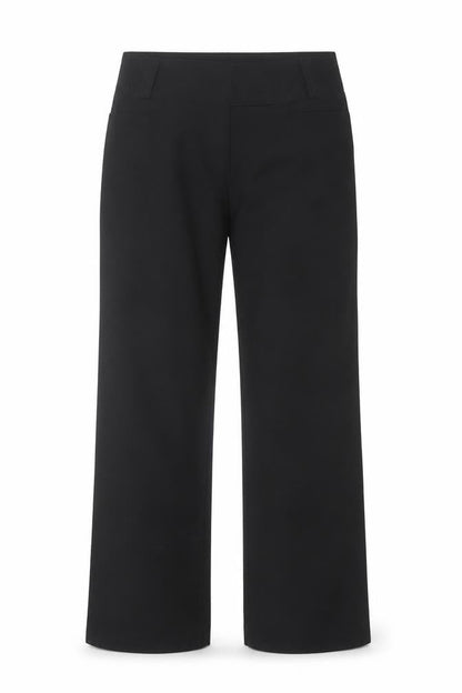 Ambiance Women's Black Stretch Straight Trousers Size L