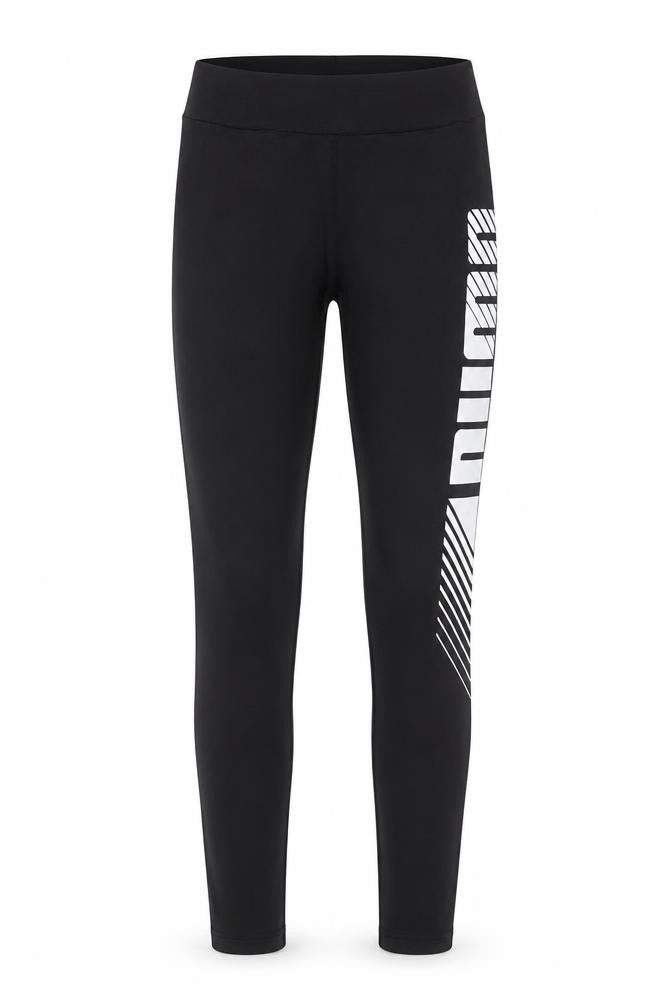 Front view of Puma women’s black xs leggings stretch sports gymwear