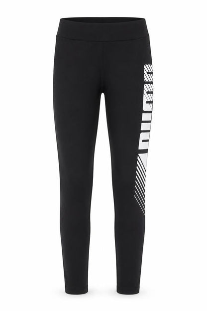 Front view of Puma women’s black xs leggings stretch sports gymwear