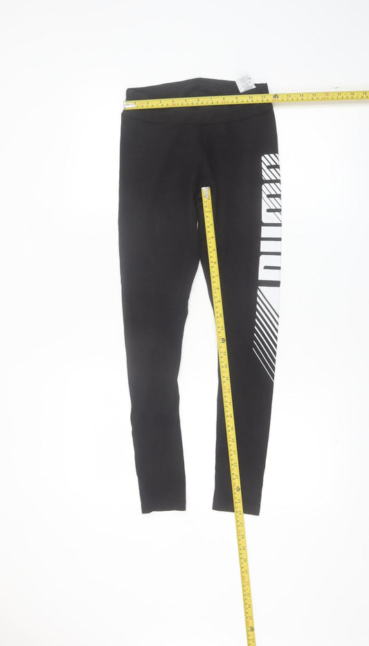 Puma Womens Black XS Leggings Stretch Sports Gymwear