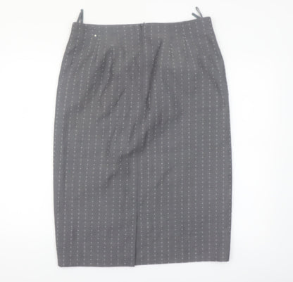 ARA Women Grey Wool Blend Pencil Skirt Size 18 Workwear