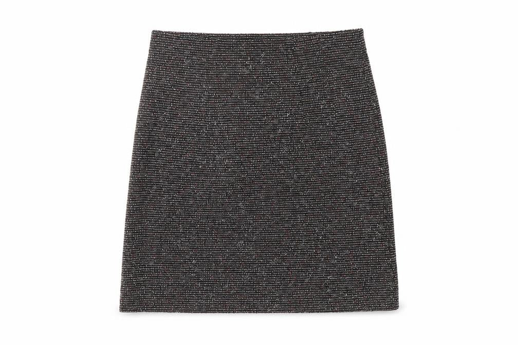 Marks and Spencer Womens Grey Tweed Pencil Skirt Size 14