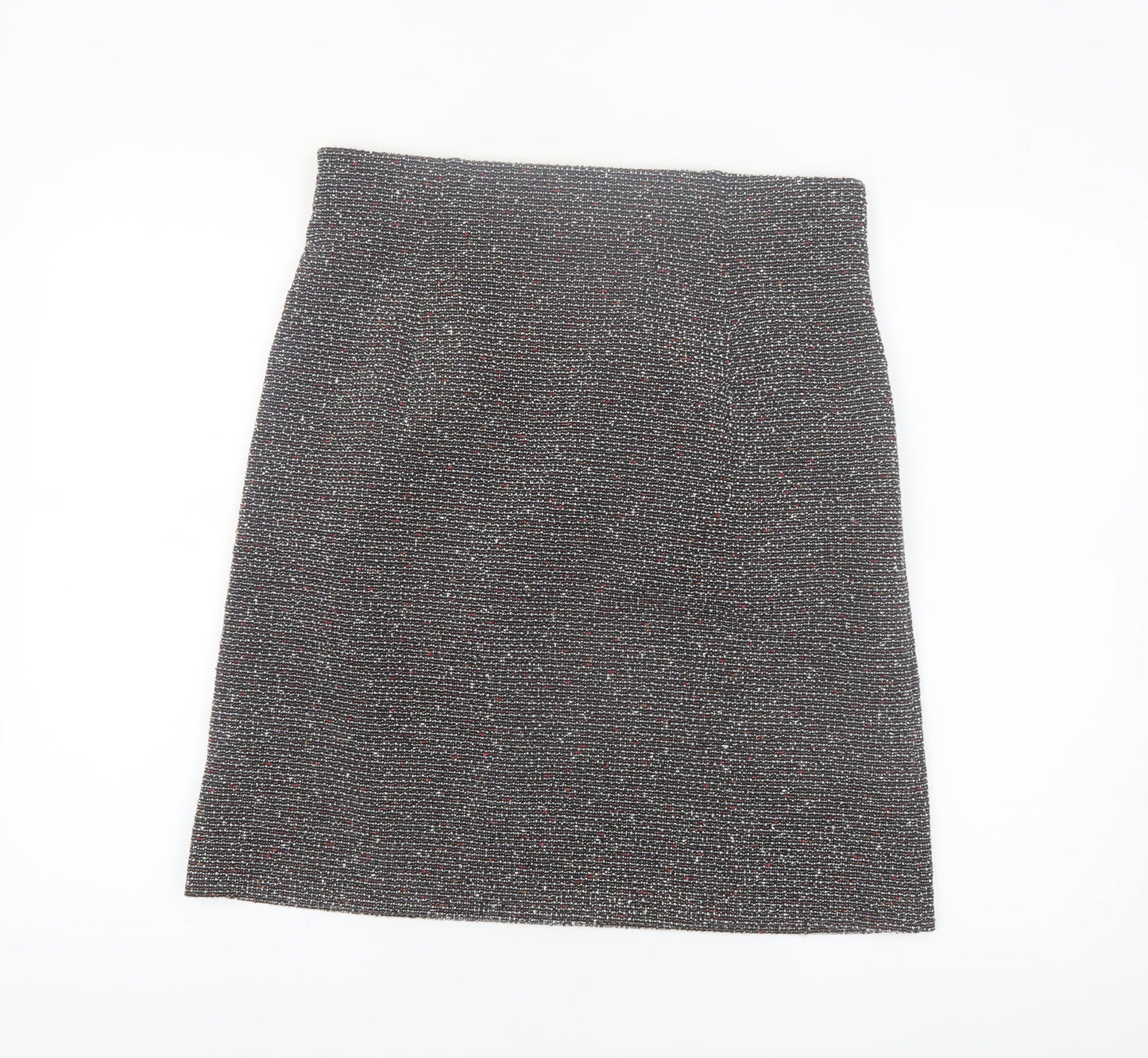 Marks and Spencer Womens Grey Tweed Pencil Skirt Size 14