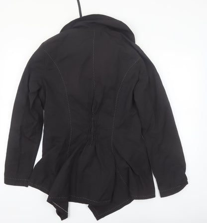 L33 Women's Black Mid-Length Zip Jacket Size L