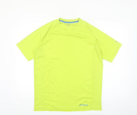 Pro Touch Men's Yellow Running T-Shirt L Moisture Wicking