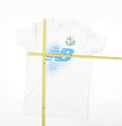 New Balance Men's White Short Sleeve Athletic T-Shirt Size S