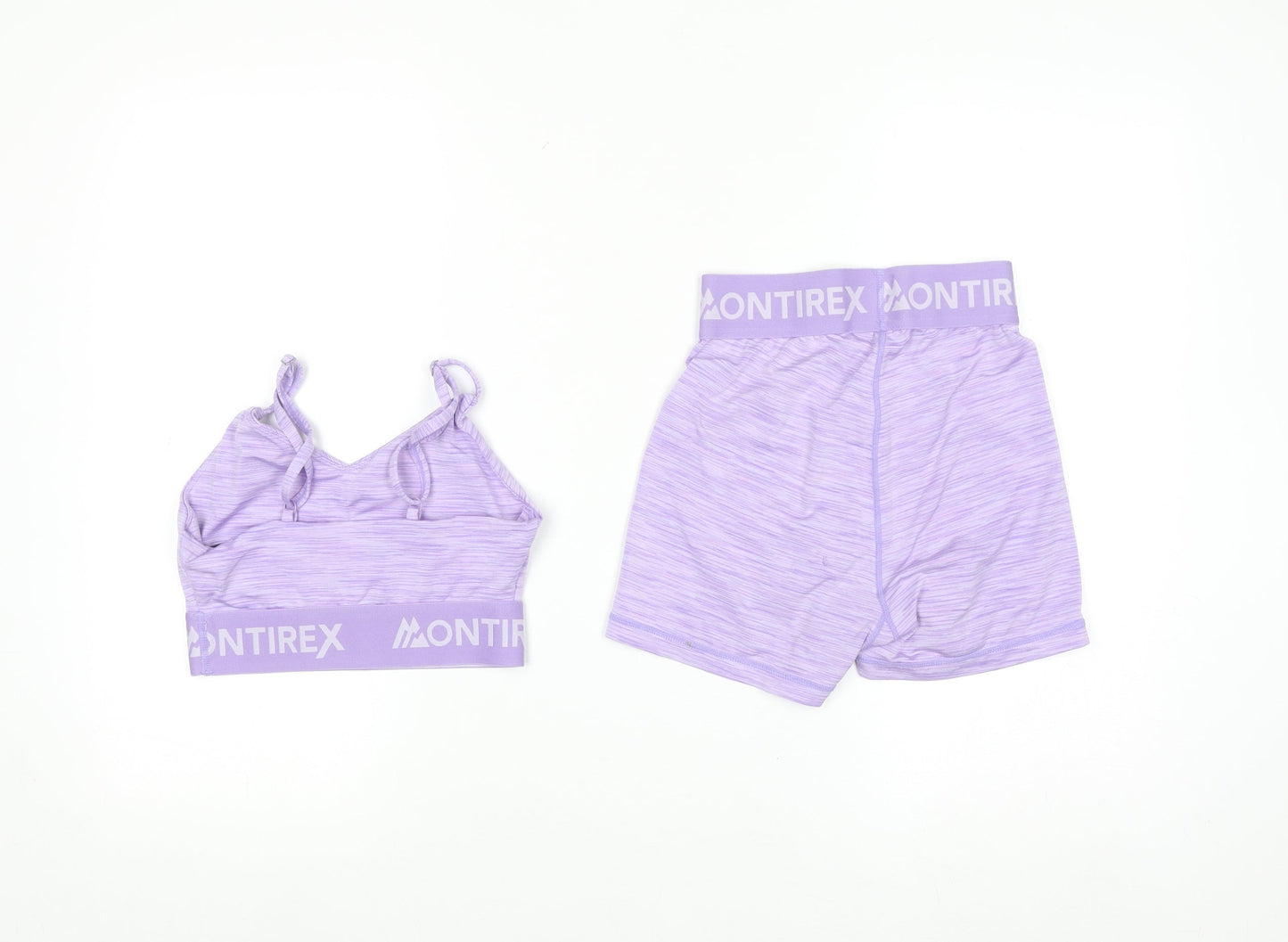 Montirex Womens Purple XXS Seamless Bra & Shorts Activewear Set
