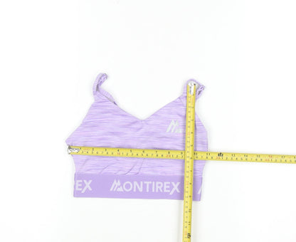 Montirex Womens Purple XXS Seamless Bra & Shorts Activewear Set