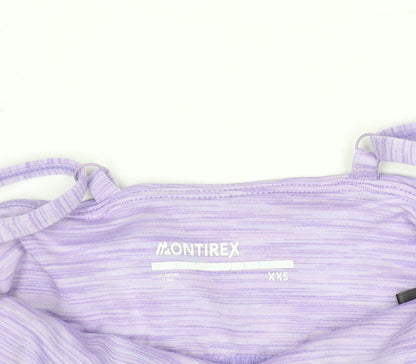 Montirex Womens Purple XXS Seamless Bra & Shorts Activewear Set