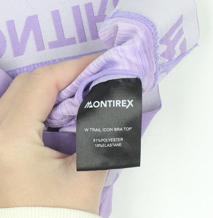 Montirex Womens Purple XXS Seamless Bra & Shorts Activewear Set