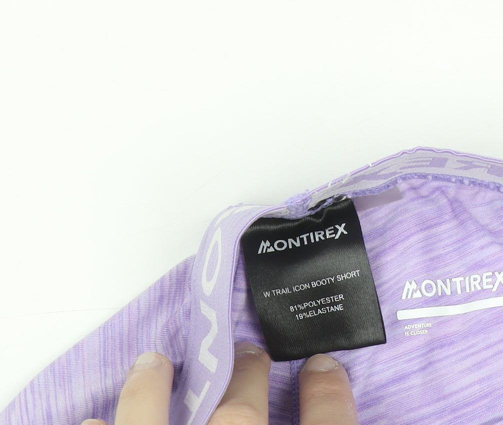 Montirex Womens Purple XXS Seamless Bra & Shorts Activewear Set