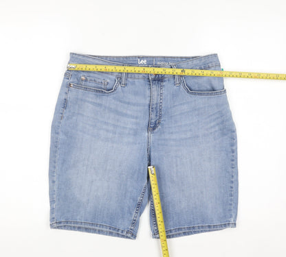 Lee Riders Women’s Blue Denim Midrise Bermuda Shorts Size 12