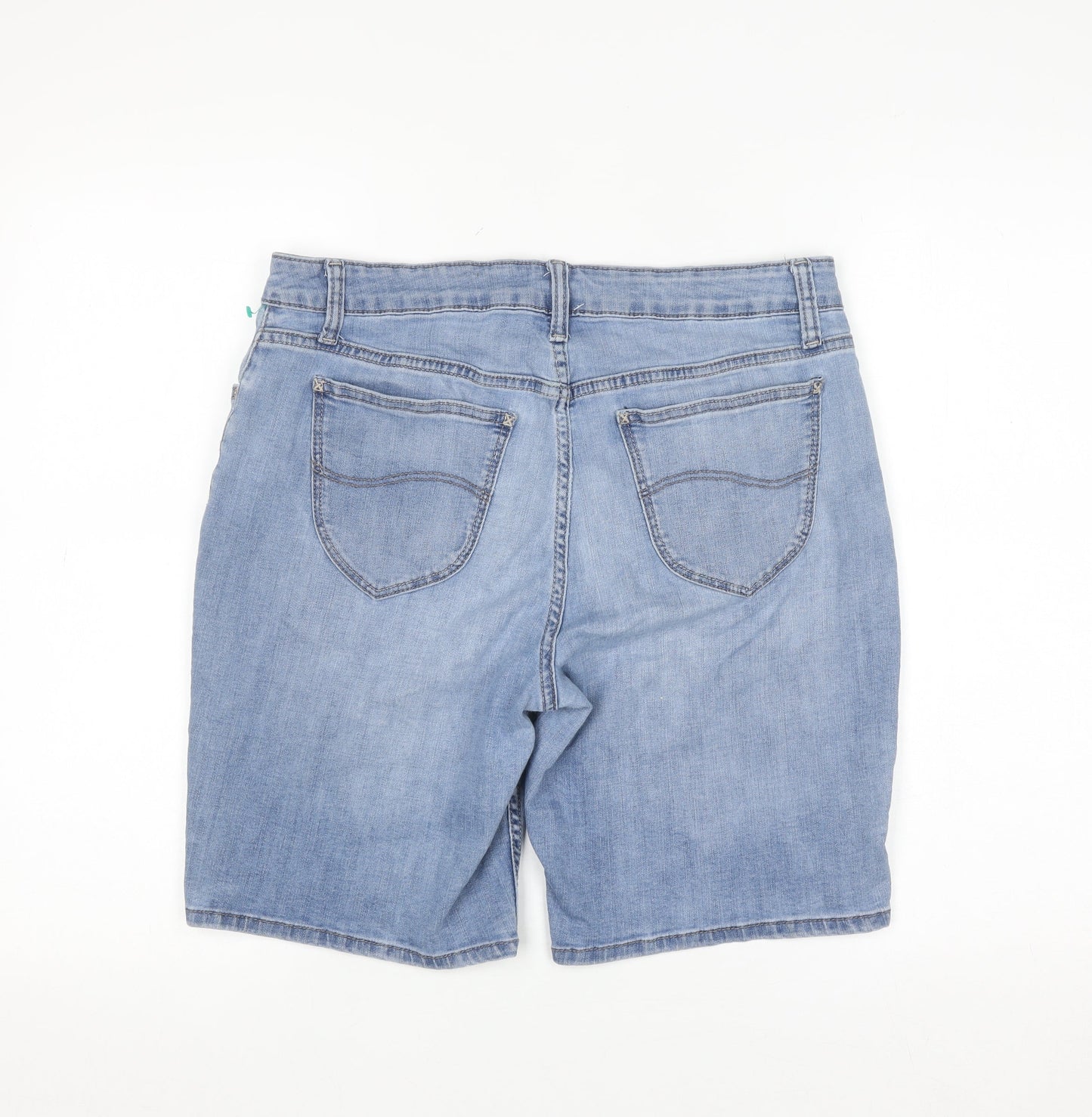 Lee Riders Women’s Blue Denim Midrise Bermuda Shorts Size 12