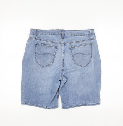 Lee Riders Women’s Blue Denim Midrise Bermuda Shorts Size 12