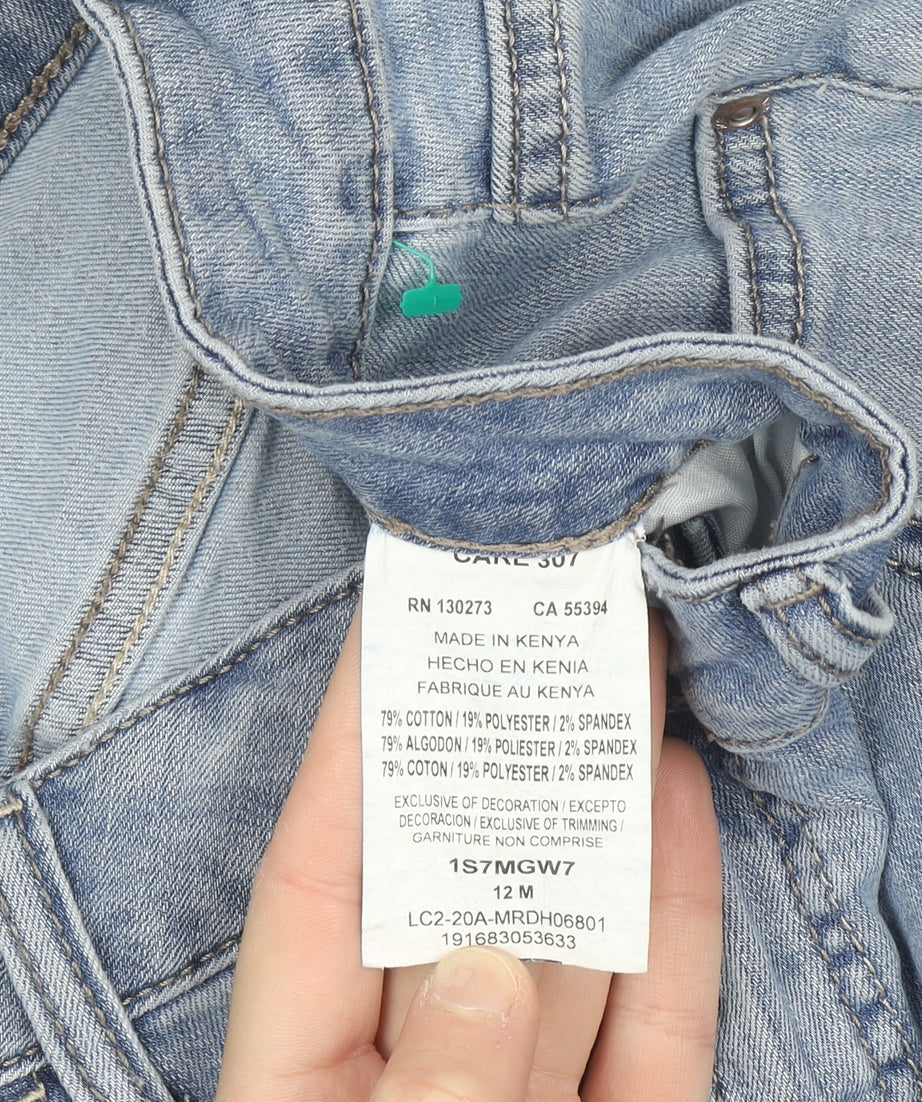 Lee Riders Women’s Blue Denim Midrise Bermuda Shorts Size 12