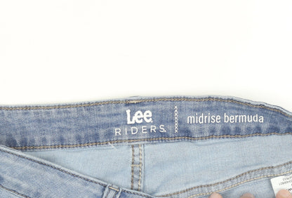 Lee Riders Women’s Blue Denim Midrise Bermuda Shorts Size 12