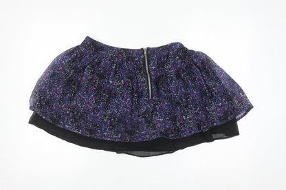 Miss Real Womens Multicoloured Floral Skater Skirt Size 12