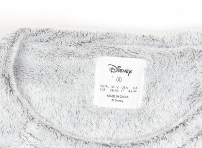 Disney Womens Grey Thumper Fleece Long Sleeve Pyjama Top Size 10-12