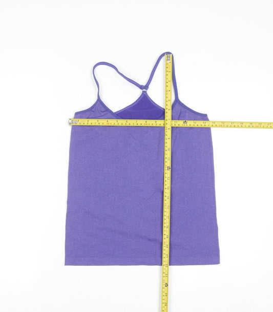 Primark Women’s Purple Seamless Tank Top Size 14-16 Stretch Activewear