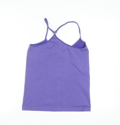 Primark Women’s Purple Seamless Tank Top Size 14-16 Stretch Activewear