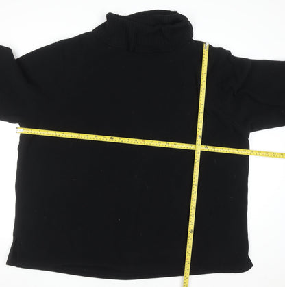 Ann Harvey Women's Black Size 26/28 Roll Neck Pullover Sweatshirt