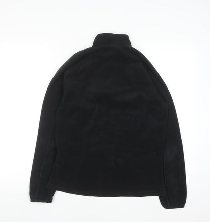 Quechua Men’s Black Fleece Half Zip Pullover Sweatshirt Size M