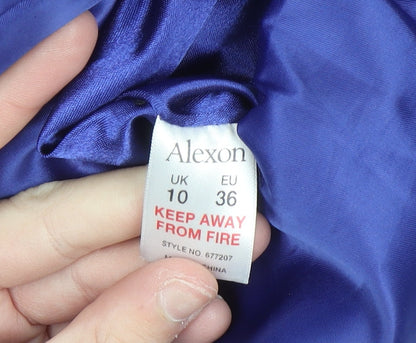 Alexon Women Blue Size 10 Puffer Coat Mid-Length Winter Jacket